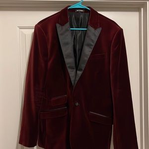 Express red velvet tuxedo